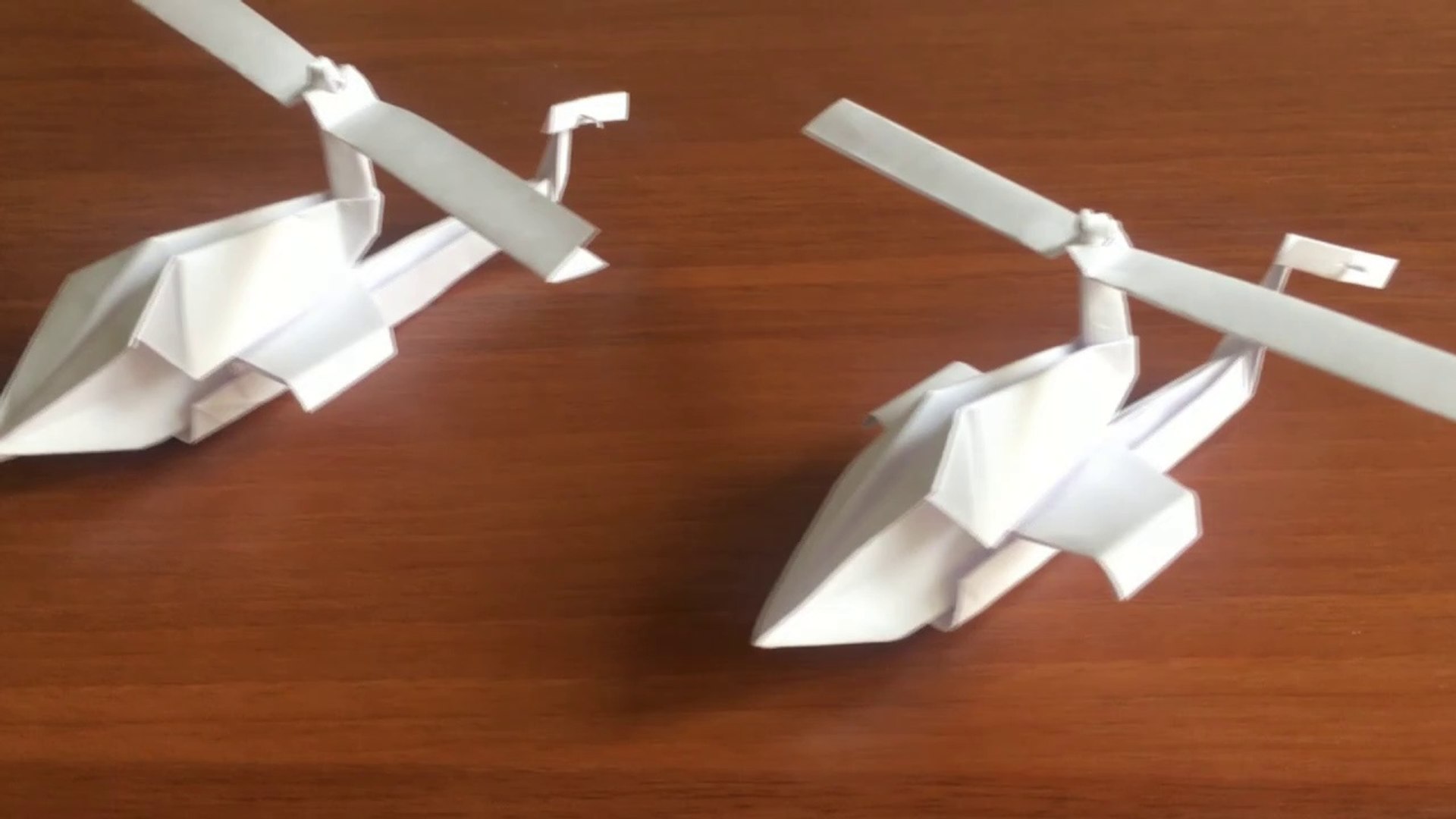 Helicopter. Origami. How to make a Paper Helicopter - video Dailymotion
