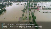 Myanmar floods force thousands from homes