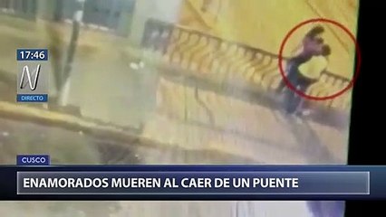 Les images de deux amoureux qui basculent d'un pont et se tuent alors qu'ils sont en train de s'embrasser, choquent et bouleversent les internautes