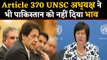 Article 370:UNSC chief Joanna Wronecka ने भी पाकिस्तान को नहीं दिया भाव | वनइंडिया हिंदी
