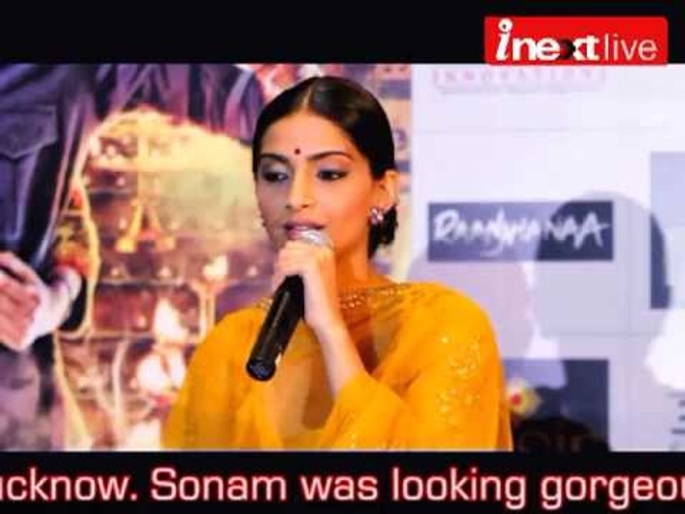 Sonam Kapoor & Dhanush in Lucknow for Raanjhanaa Promotion