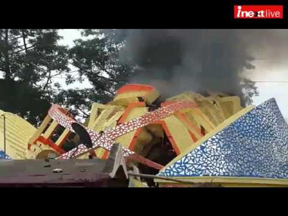 Ranchi's RR sporting club Durga puja pandal costing 38 lacs, destroyed in massive fire