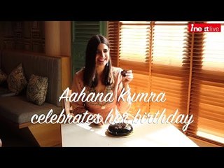 Beautiful Aahana Kumra celebrates her 34th Birthday with Media