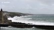 Wind and waves batter Cornwall as severe weather warnings issued