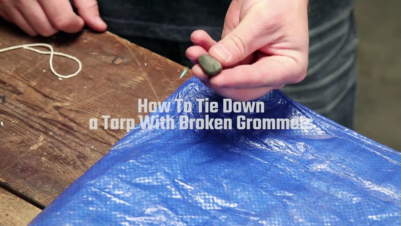 Tie Down Broken Tarps