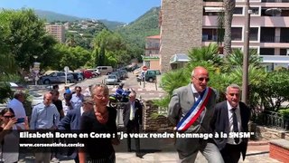 Elisabeth Borne en Haute-Corse : 