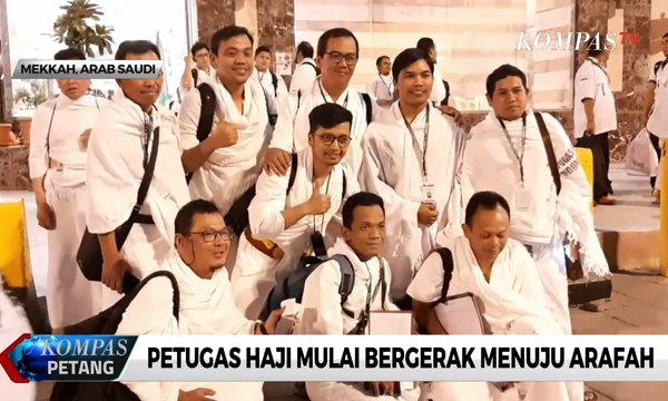Petugas Haji Mulai Bergerak Menuju Arafah