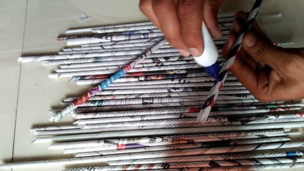 How to make pen stand , newspaper se pen stand kaise banaye