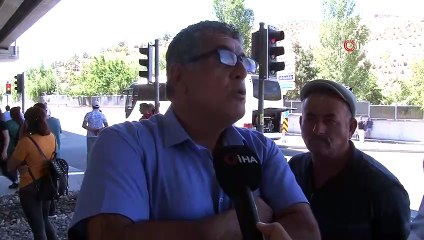 Başkentte klima hortumu patlayan otobüs korkuttu