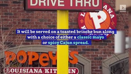 Popeyes to Debut Its First Sandwich