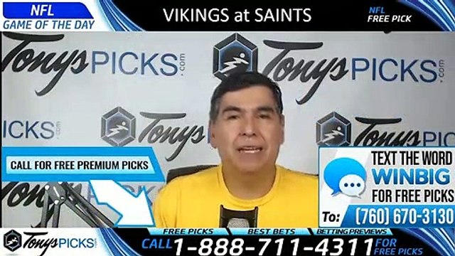 Vikings vs Saints NFL Pick 8/9/2019