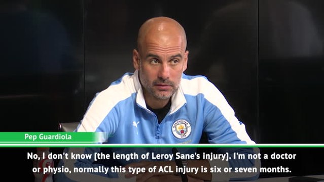 Guardiola reveals extent of Sane injury