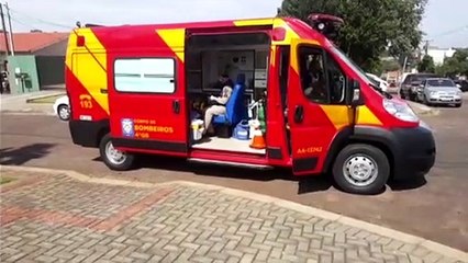 Motociclista fica ferido na Rua Manoel Ribas, Bairro Neva