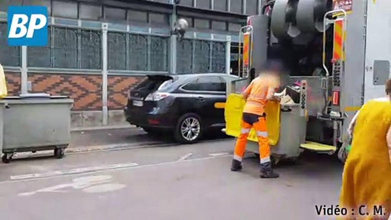 Le tri sélectif non respecté autour des halles de Dijon