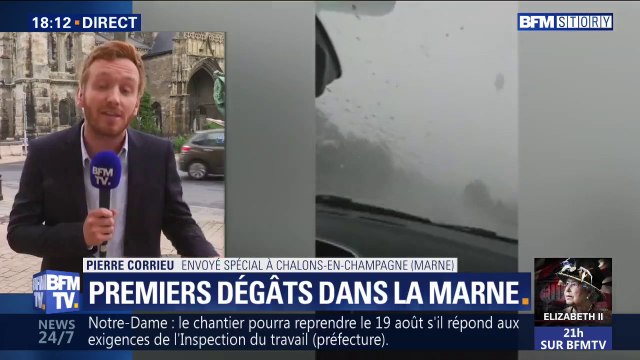 Des dizaines d'impacts de foudre et des vents violents à Châlons-en Champagne