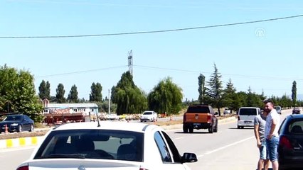 Konya-Antalya kara yolunda trafik yoğunluğu