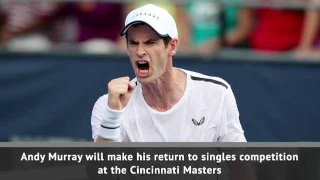 Andy Murray to make singles return