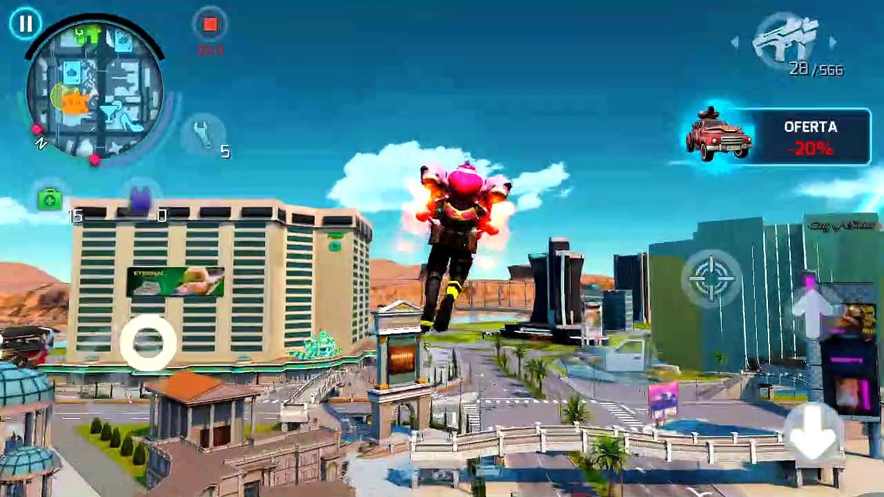Gangstar Vegas huidas épicas jecpak y motos