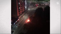 Carro pega fogo em Vitória