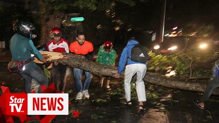 Storm lashes northern states, one killed