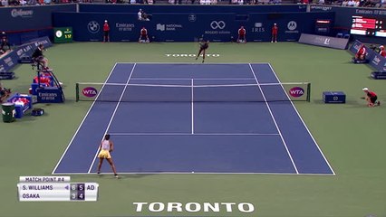 Télécharger la video: WTA Toronto: S.Williams bt Osaka (6-3 6-4)