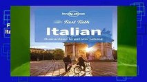 Full E-book  Lonely Planet Fast Talk Italian (Phrasebook)  For Kindle