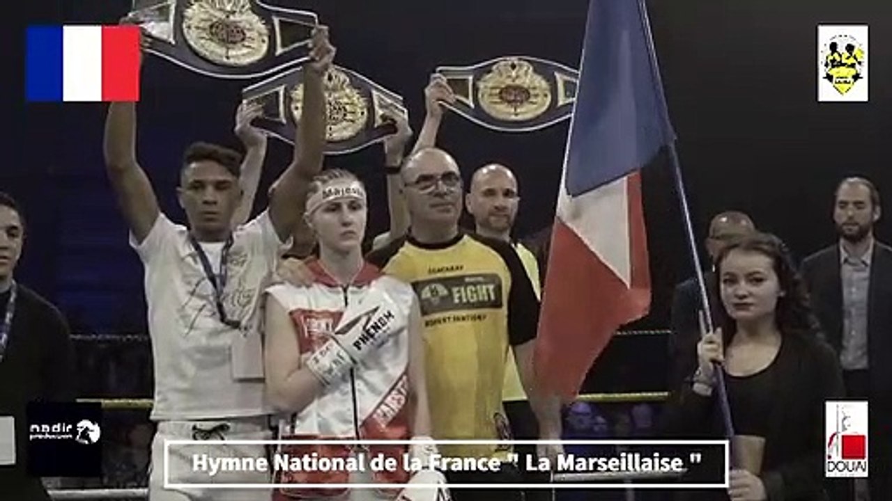 La marseillaise , championnat du monde à Gayant Expo Douai le 12 avril 2019