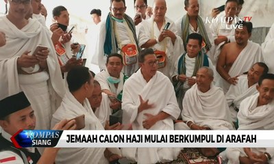 Jemaah Calon Haji Mulai Berkumpul di Arafah