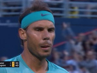 Montréal - Fognini remporte un point complètement fou contre Nadal