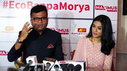 Actress Amrita Rao at the Launch #Ecobappamorya Campaign | Eco Friendly Ganpati