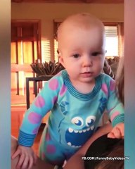 Funny Baby Saying The First Word To The World - Funny Cute Baby Videos