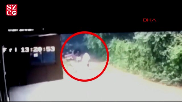 Kayan toprak, anne ve oğlunu ayırdı! Dehşet anları kamerada