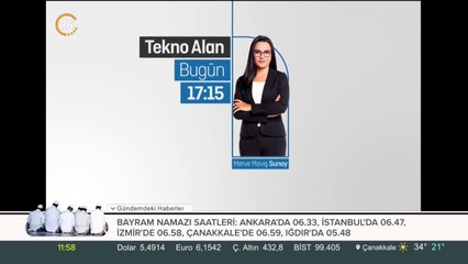 Tekno Alan bugün 17.15'te