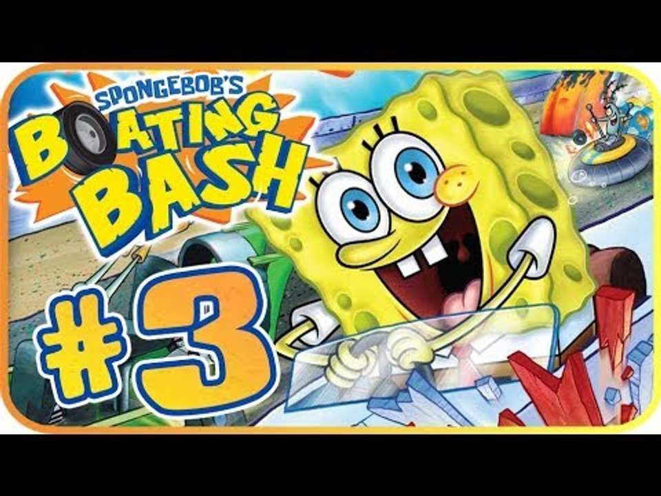 SpongeBob's Boating Bash Walkthrough Part 3 (Wii) I Lesson
