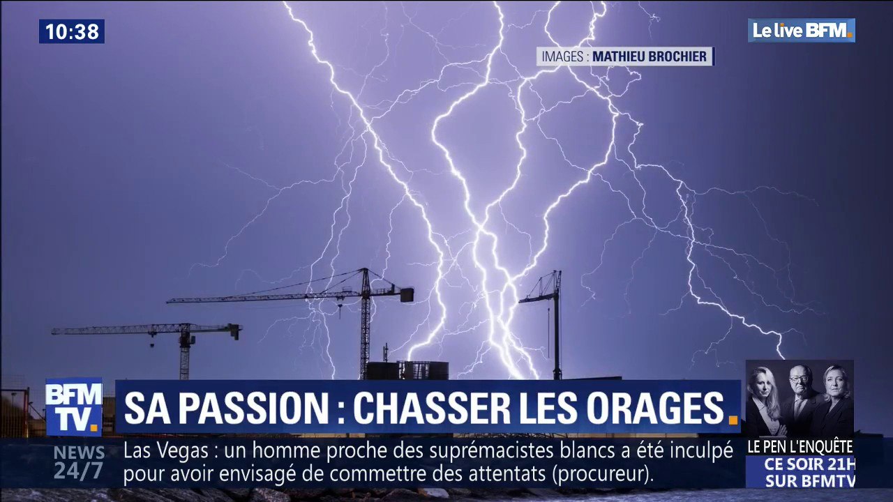 À chaque vigilance orange, ce chasseur d'orages cherche à photographier le coup de foudre parfait