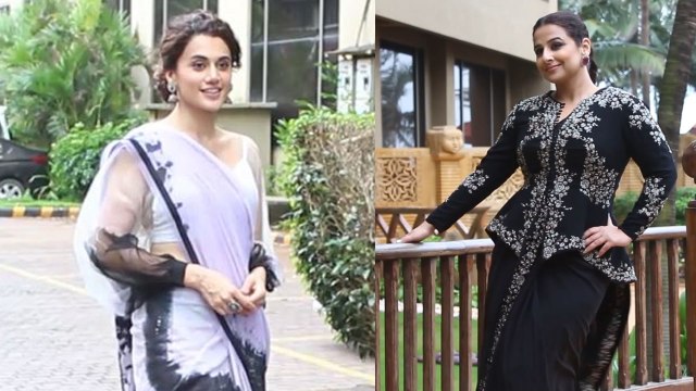 Taapsee Pannu, Vidya Balan promoting Mission Mangal; Watch Video | FilmiBeat