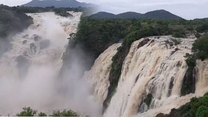karnataka Flood:ಗಗನಚುಕ್ಕಿ ಜಲಪಾತ ನೋಡಲು ಎರಡು ಕಣ್ಣು ಸಾಲದು