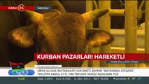 Kurban pazarlarında arife yoğunluğu