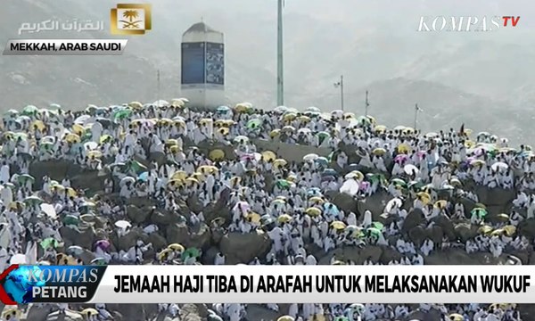Jemaah Haji Tiba di Arafah untuk Melaksanakan Wukuf