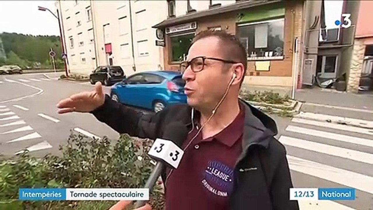 Intempéries : tornade spectaculaire dans l'est de la France