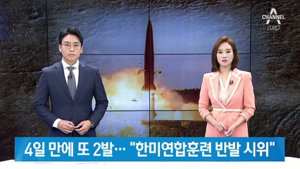 4일 만에 또 2발 발사한 北…“한미연합훈련 반발 시위”