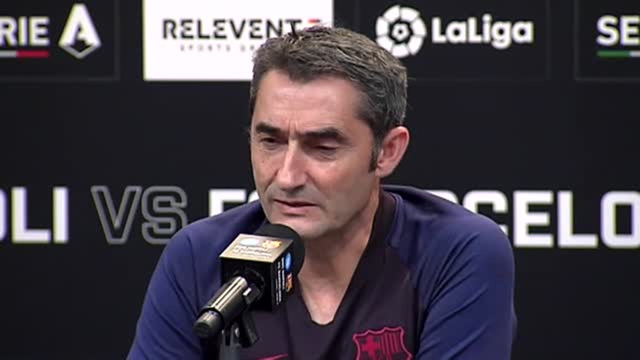 Ernesto Valverde: "El entrenador del Barça siempre está en el punto de mira, se le cuentan más las derrotas que las victorias"