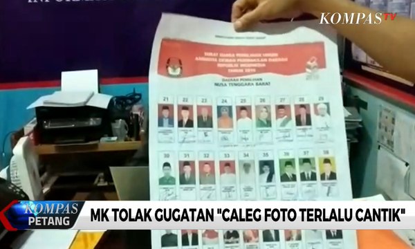 MK Tolak Gugatan Foto Caleg Terlalu Cantik
