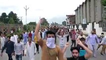 BBC gains exclusive access to footage of protesters and marches in Occupied Kashmir