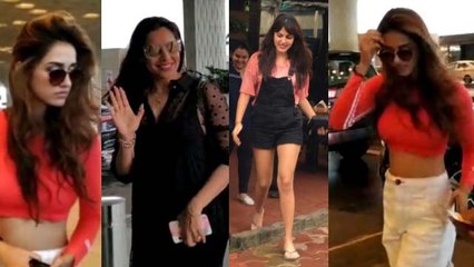 Disha Patani, Rhea Chakraborty & Bipasha Basu spotted in stylish look; Watch Video | FilmiBeat