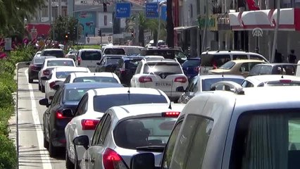 Turizm merkezi güzergahlarında bayram yoğunluğu