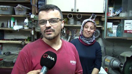 Bıçak bileyicilerinin yorucu mesaisi sürüyor