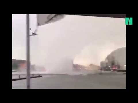 Une trombe marine impressionnante à Amsterdam