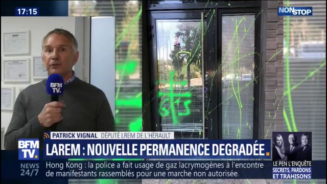 Permanence LaREM dégradée: Patrick Vignal demande aux gilets jaunes de ne plus manifester dans le cœur des villes