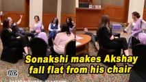 Mission Mangal promotions | Sonakshi makes Akshay fall flat from his chair